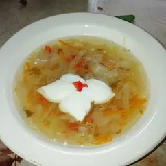 Щи с кабачком