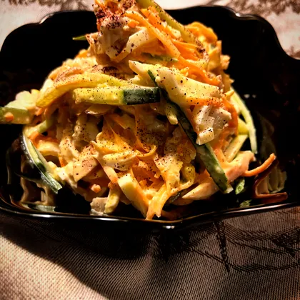 Салат с запечённой курицей