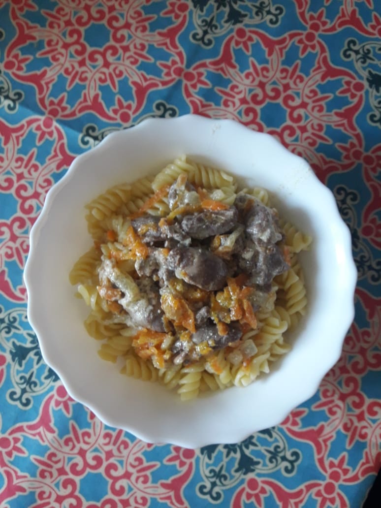 Куриные сердечки в сметане #непп