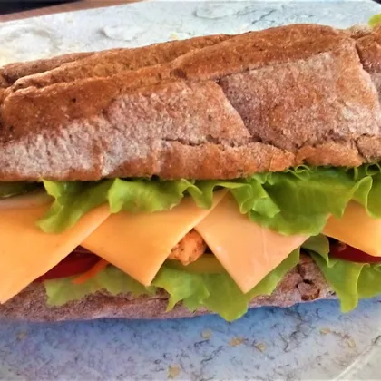 Вкусный домашний сэндвич с курицей 🥪