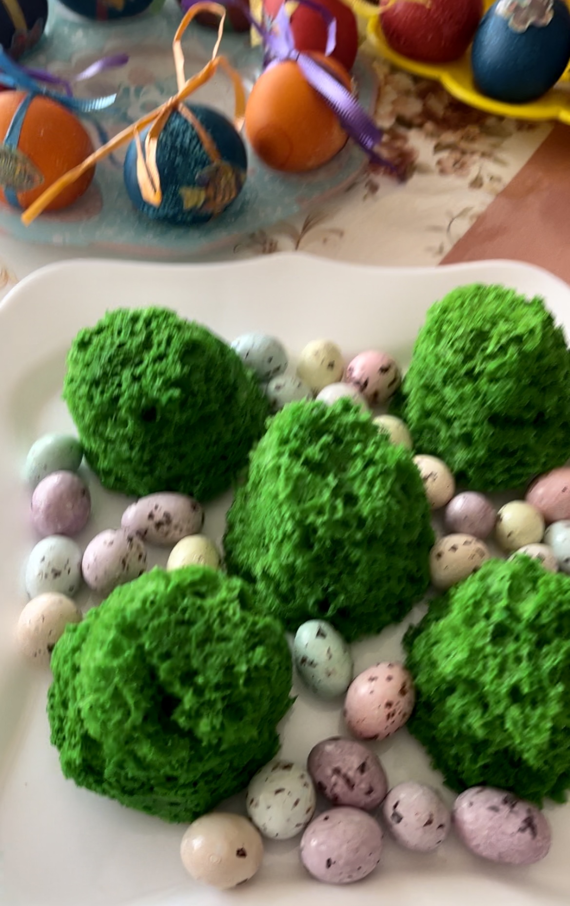 Декоративный мох для украшения куличей, пасок 