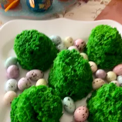 Декоративный мох для украшения куличей, пасок 