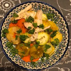 Курица с овощами