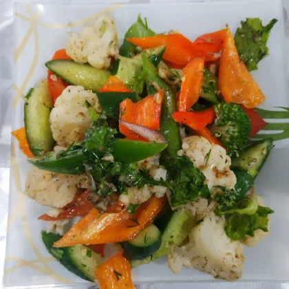 Салат 🥗 из брокколи и цветной капусты