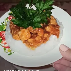 Курица 🐔 по-китайски🐉🥢🎎 в кисло-сладком соусе