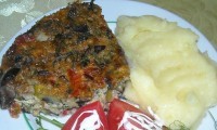 Запеканка «Кугель» с баклажанами