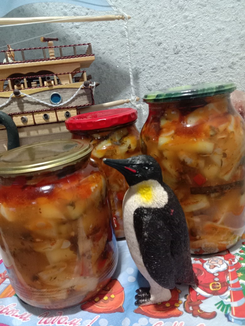 ❄️ Кабачки с огурцами "ароматные" в зиму