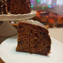 Тыквенный кекс с вяленой клюквой, курагой и орехами