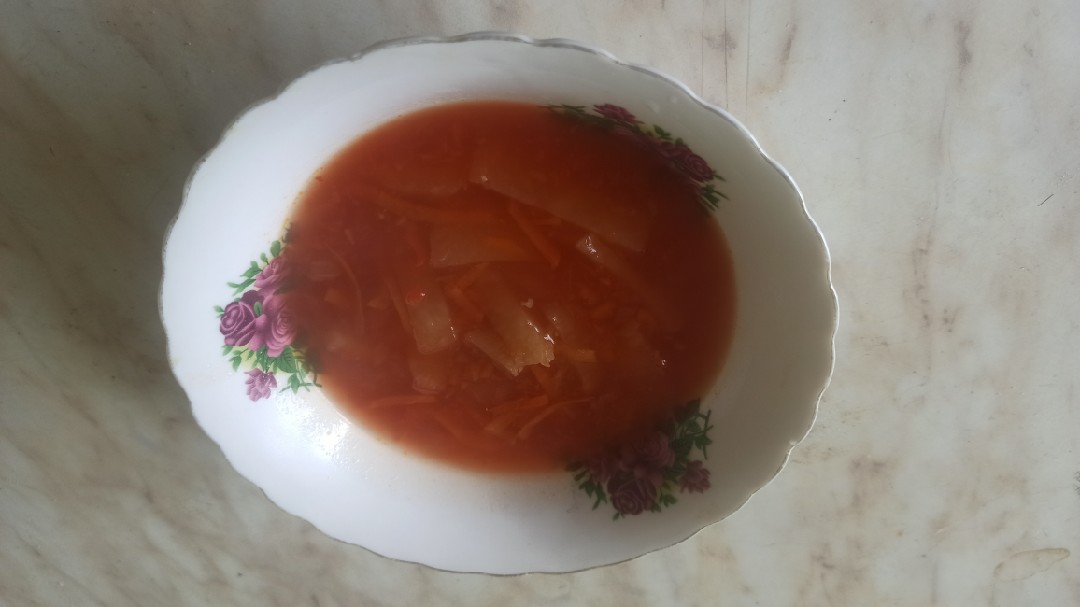 Борщ без мяса, ленивый, постный