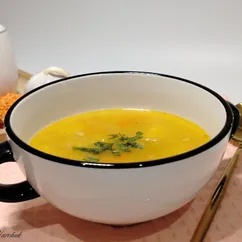 Картофельный суп с чечевицей