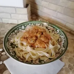 Паста🍝 с фаршем и томатом