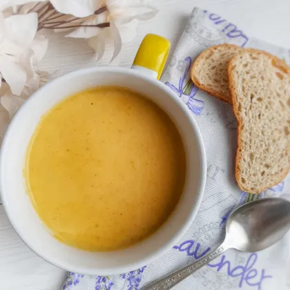 Американский тыквенный крем-суп со сливками.🎃