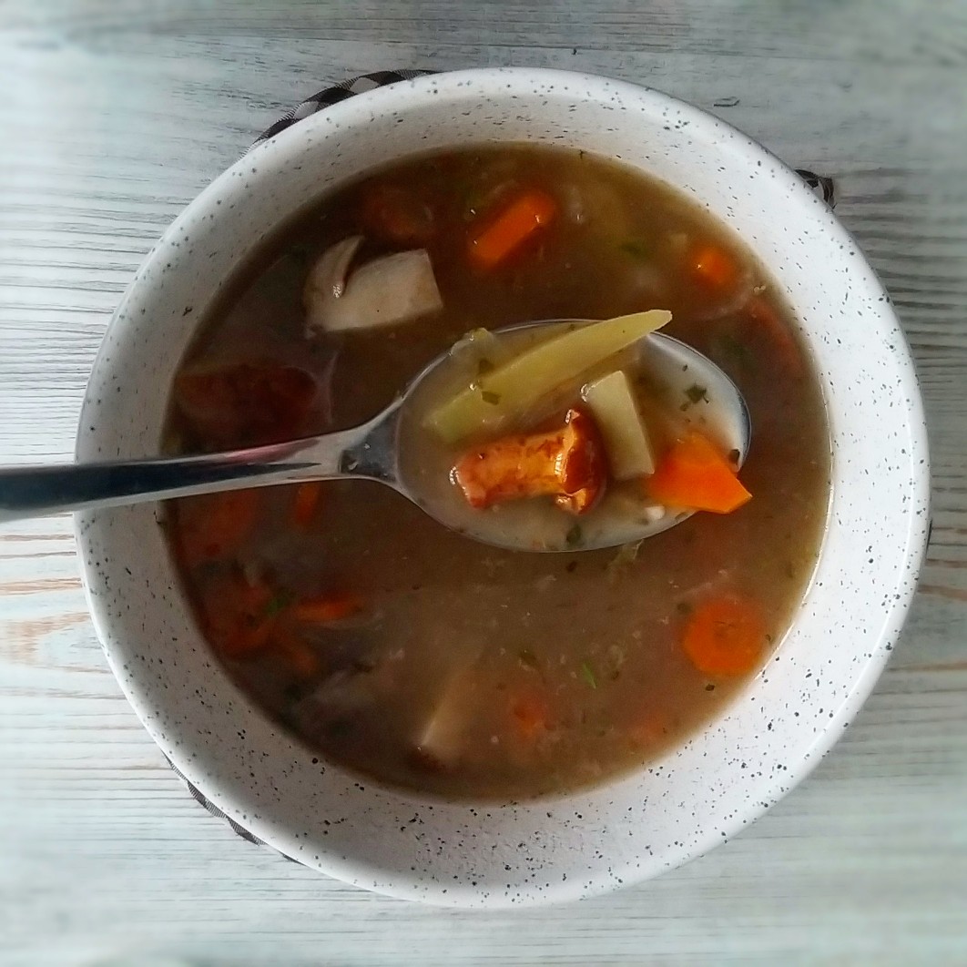 Ингредиенты для «Бархатный грибной суп»: