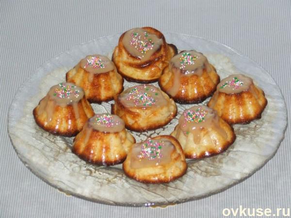 Маффины творожные со сгущенкой
