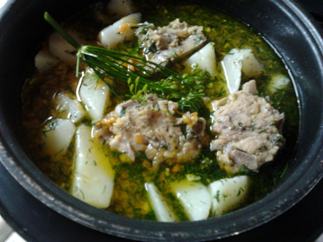 Тушеная картошка со свининой в мультиварке - Мясные блюда