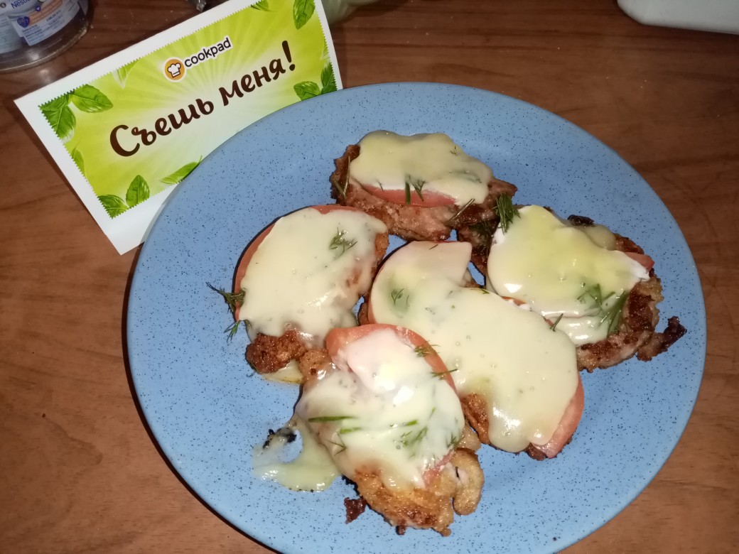 Отбивные под сыром