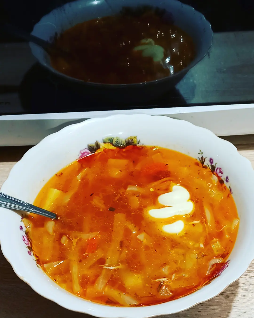 Щи с домашней тушёнкой