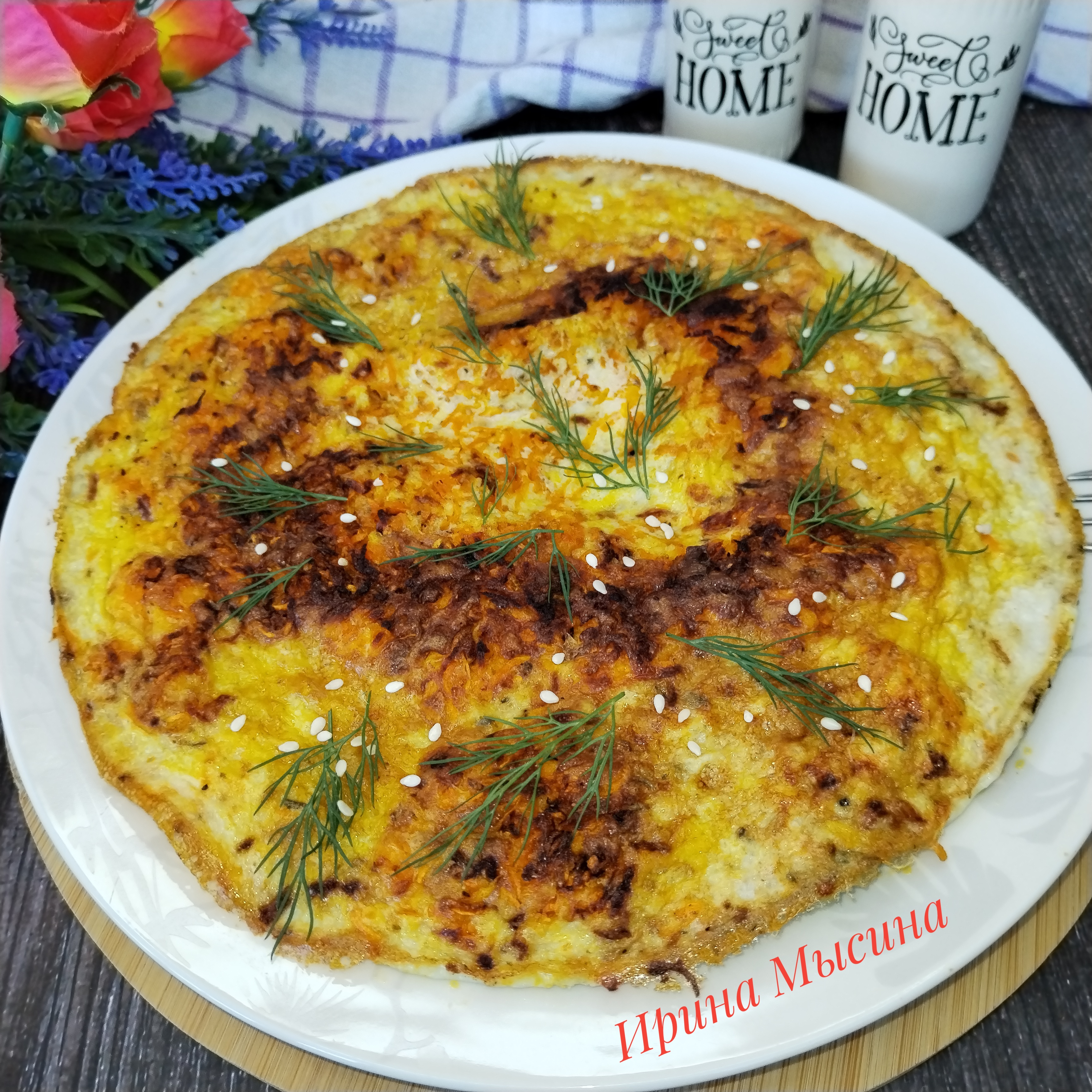 Морковный омлет 