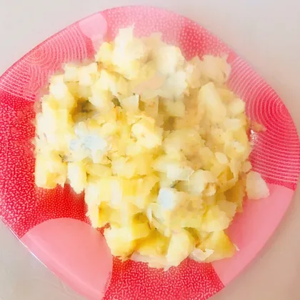 Жареный картофель с капустой
