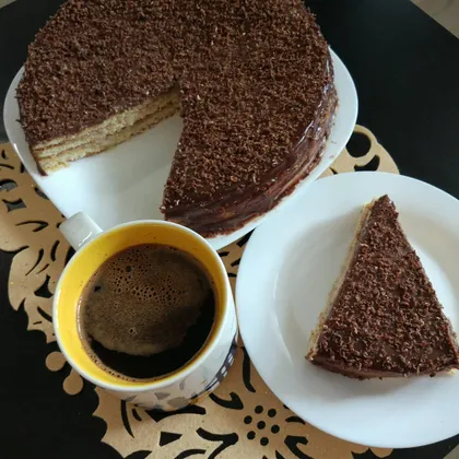Торт с двумя видами крема