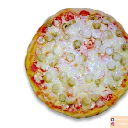 Рецепт №4: «Пицца с оливками и докторской колбасой» 🍕