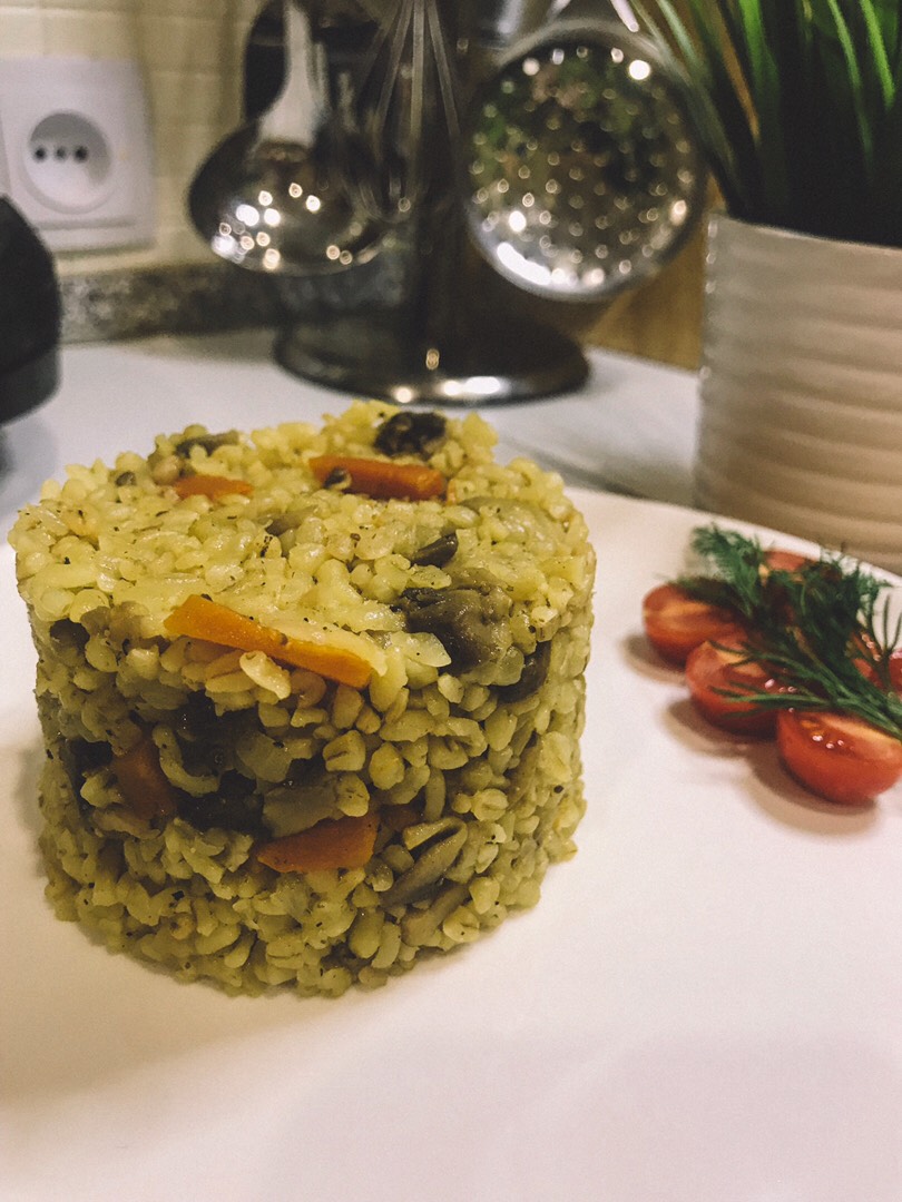 Вегетарианский 🌱 плов с булгуром 💣