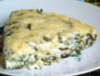 Диетический омлет с травами и козьим сыром