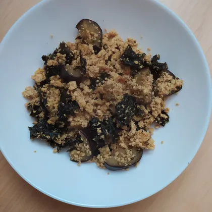 Омлет из тофу с баклажаном и нори
