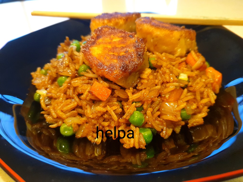 Шри-ланкийский рис с овощами и лососем - рецепт автора Helpa