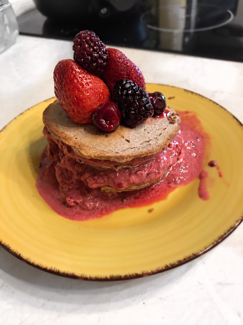 Диетический тортик с ягодами🍓🍒