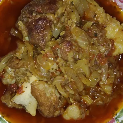 'Каурма' жаркое из баранины (гагаузкое блюдо)