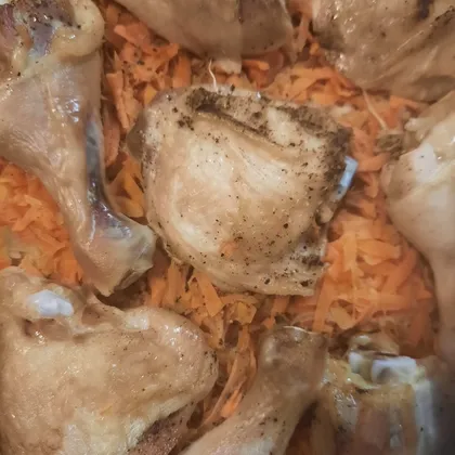Куриные ножки в духовке с рисом