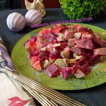 Рецепт салата со свёклой. Салат со свёклой и огурцами