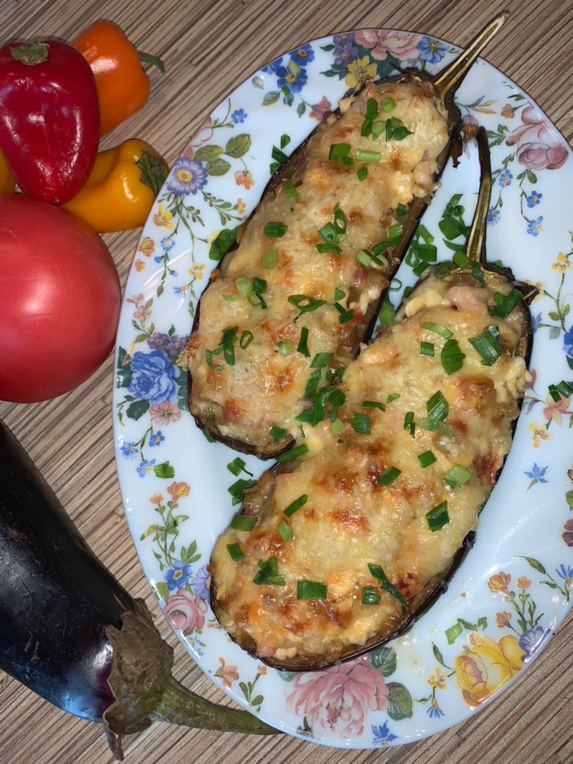 Лодочки из баклажанов