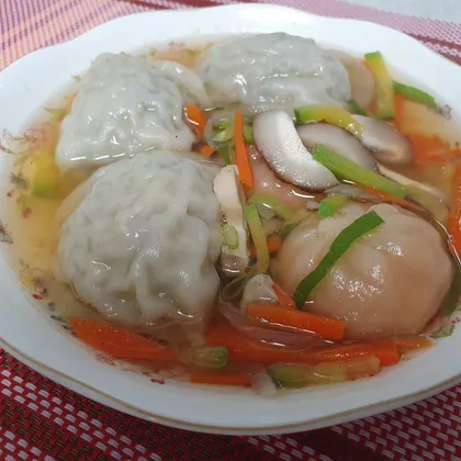 만두국 🥟 Манду кук. Суп с корейскими пельменями