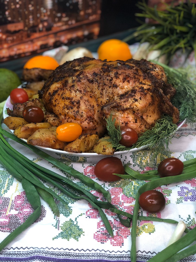 Фаршированная курица, запеченная в рукаве рецепт 👌 с фото пошаговый | Как готовить мясо