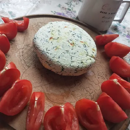 Домашний сыр из кефира на завтрак
