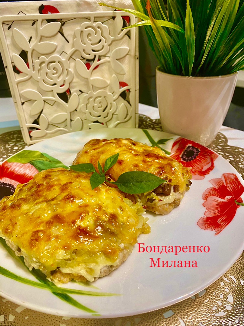 «Праздничные Стожки с картофелем и грибами, под сырной корочкой»😋
