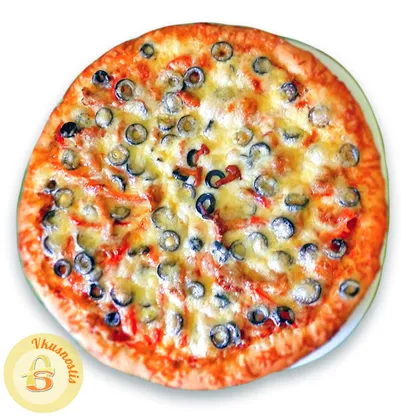 Рецепт №1: 'Пицца с лисичками и маслинами'