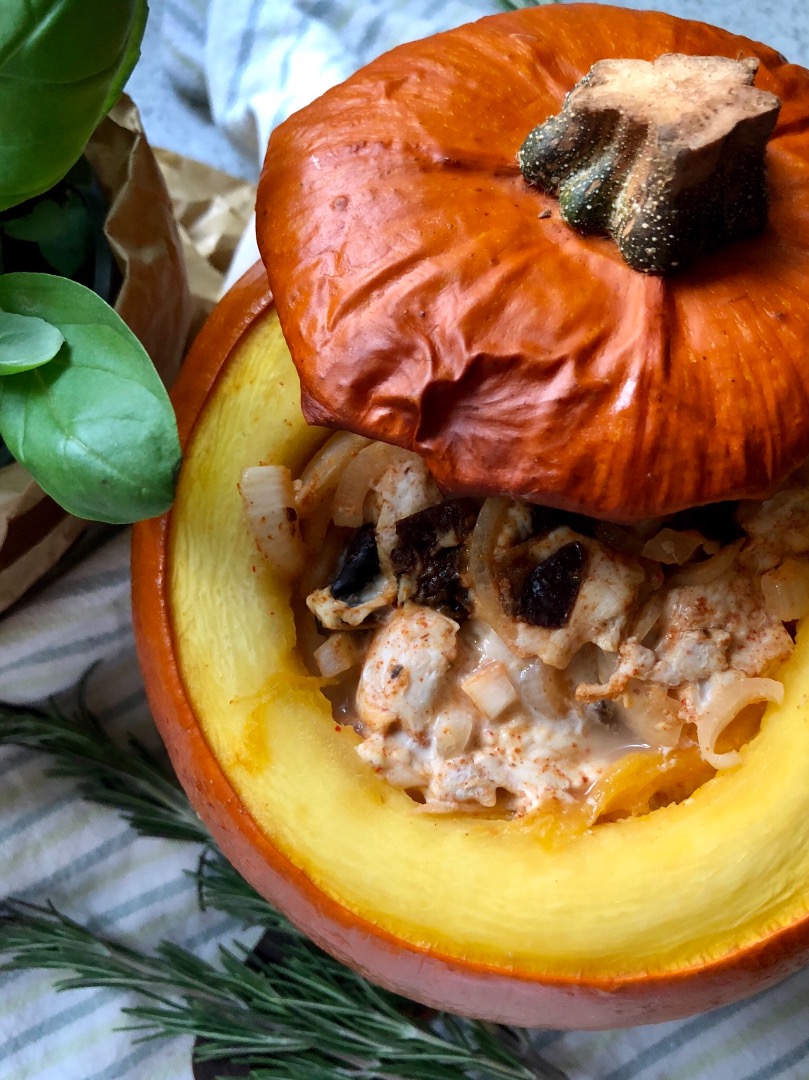 Овощное рагу с курицей и тыквой — рецепт для мультиварки