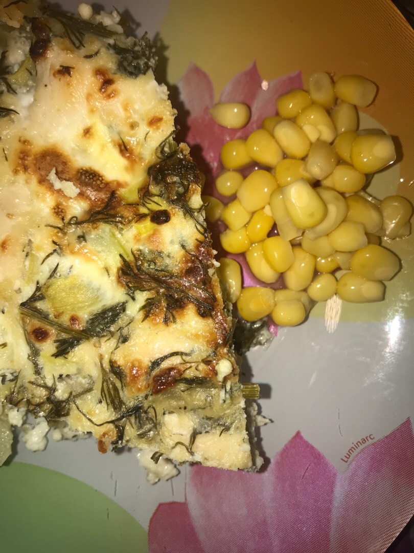 Запеканка с кабачком и куриной грудкой