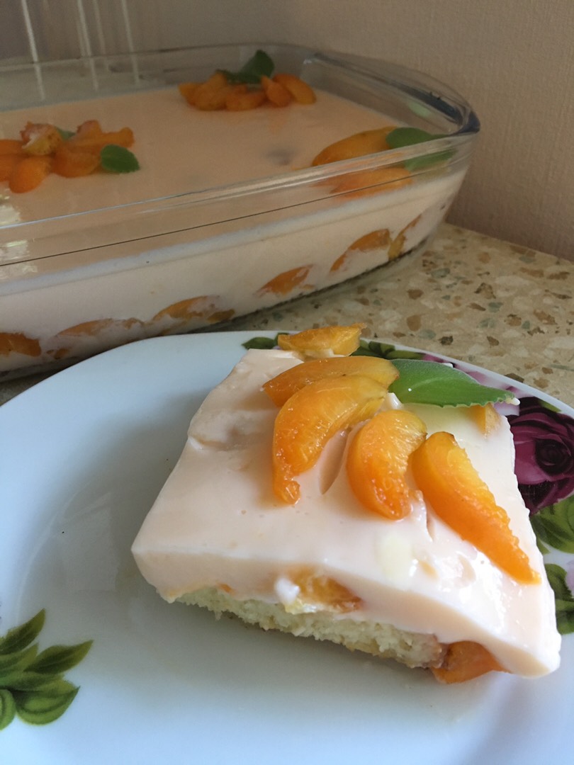 Кухня Клик: Йогуртовый торт с абрикосами