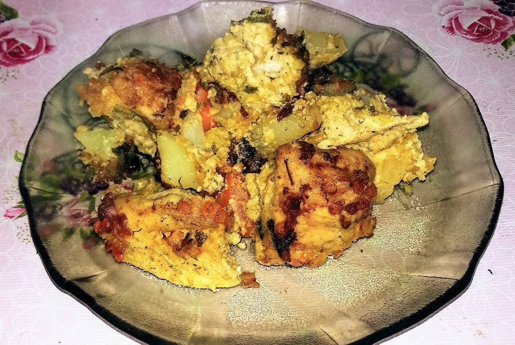 Грудка индейки с овощами