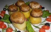 Картофельно-грибная новогодняя закуска