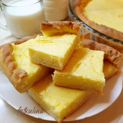 Открытый пирог с картофельным пюре 'Пэрэмэч' татарская кухня