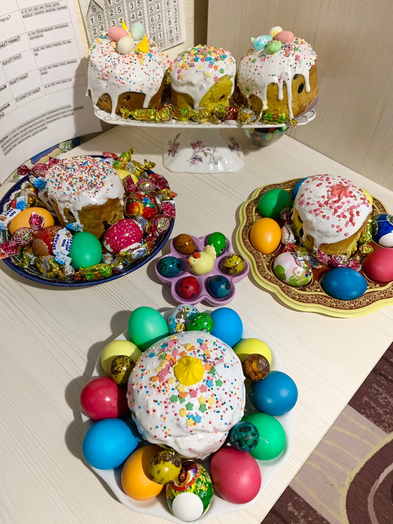 Куличи на топленом молоке