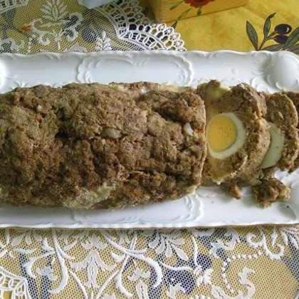 Мясной рулет с яйцом (еврейская кухня)
