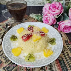 Пшённая каша с орехами и фруктами 