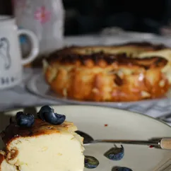 Запеканка со сливками на рисовой муке