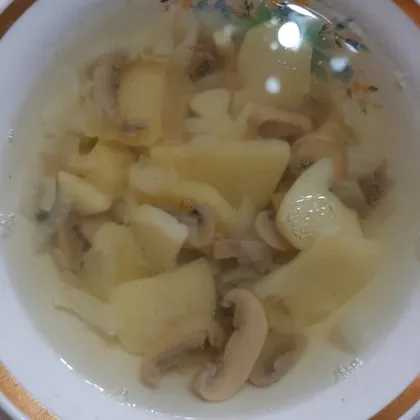 Постный суп с грибами